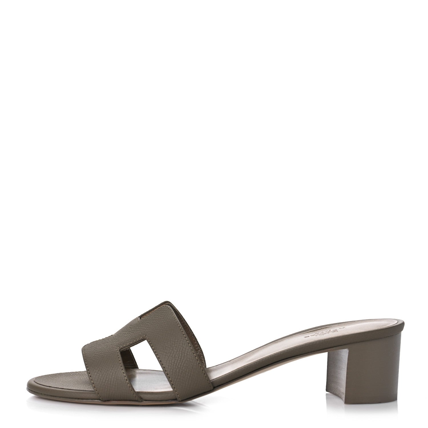Hermes Epsom Oasis Sandals 40.5 Etoupe 1 of 12