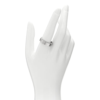 Cartier 18K White Gold 5.5mm LOVE Ring 61 9.75 2 of 4