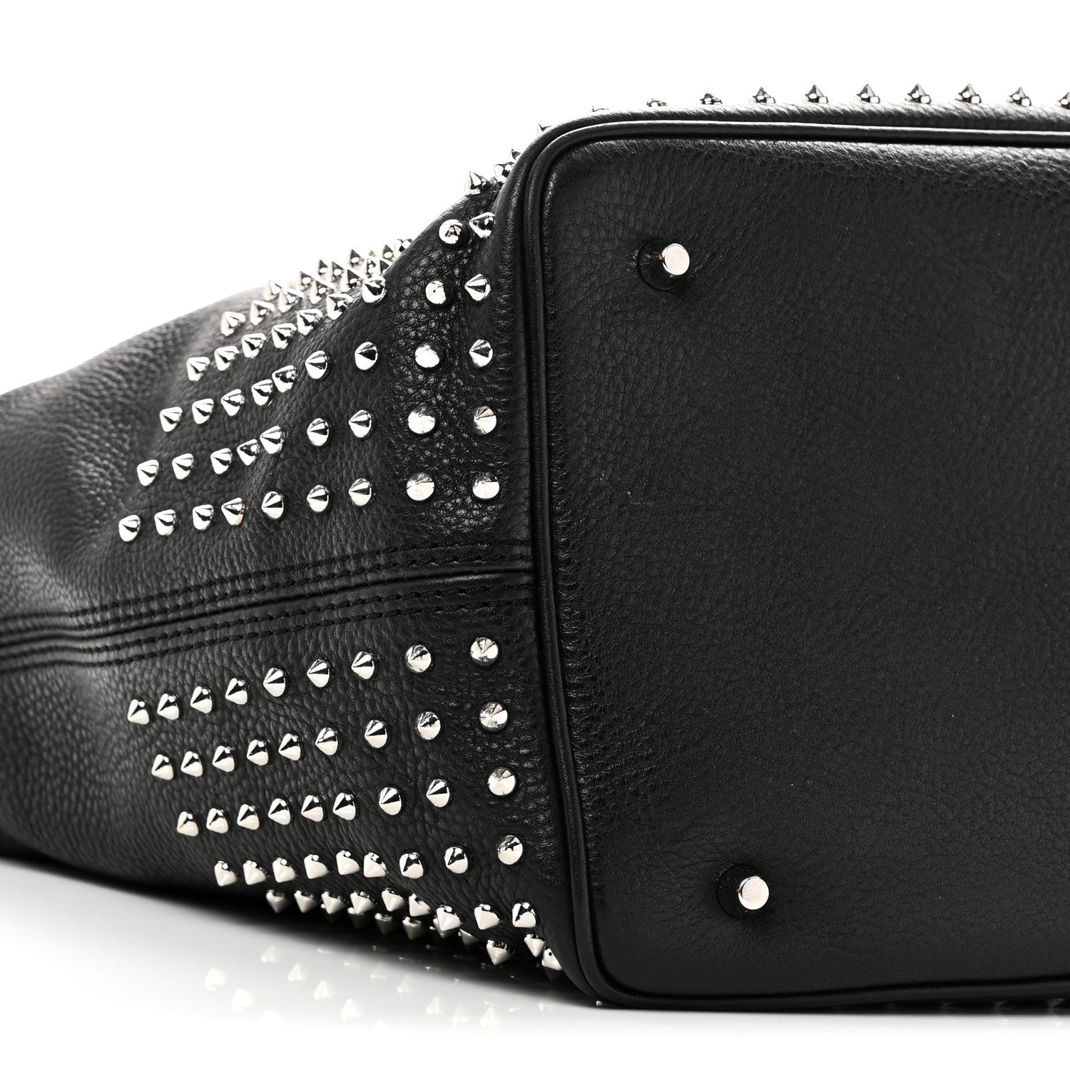 Burberry Calfskin Studded Medium Susanna Hobo Black 8 of 9