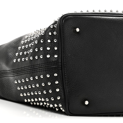 Burberry Calfskin Studded Medium Susanna Hobo Black 8 of 9