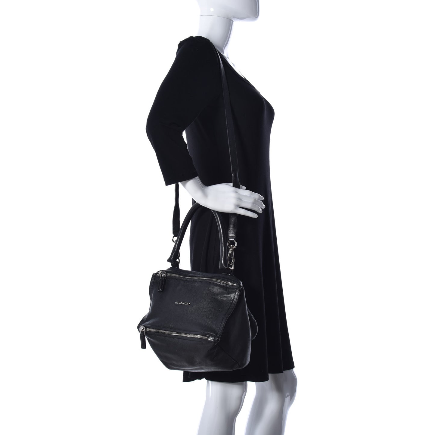 Sugar Goatskin Small Pandora Black