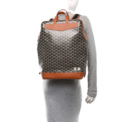 Goyard Goyardine Calfskin Cisalpin Backpack Black Gold 2 of 9