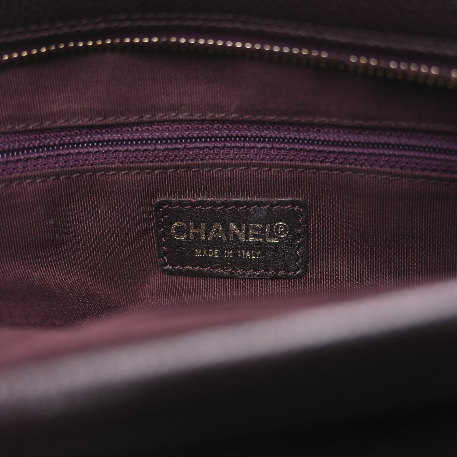 Chanel Caviar Quilted Petit Timeless Shopping Tote PTT Burgundy 6 of 10