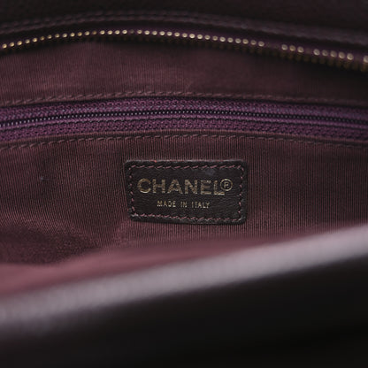 Chanel Caviar Quilted Petit Timeless Shopping Tote PTT Burgundy 6 of 10