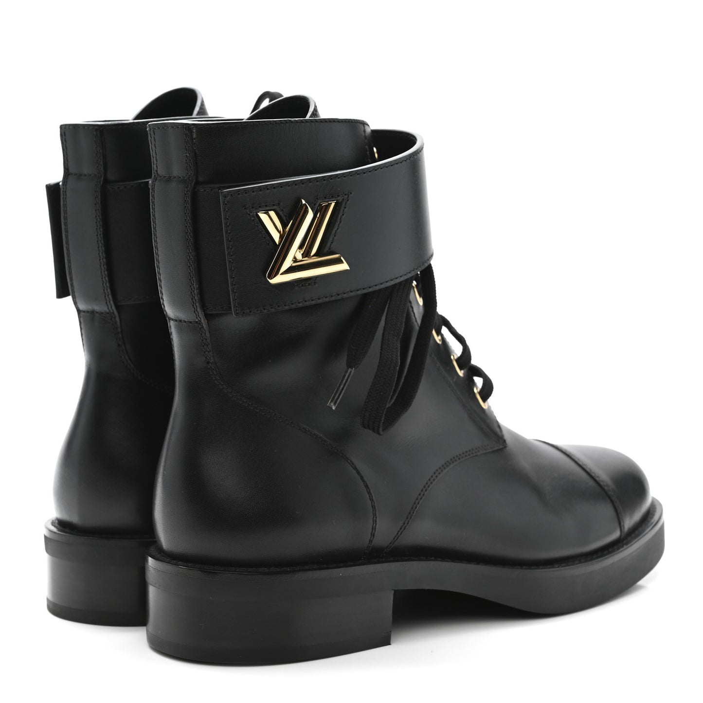 Calfskin Wonderland Flat Ranger Boots 37 Black