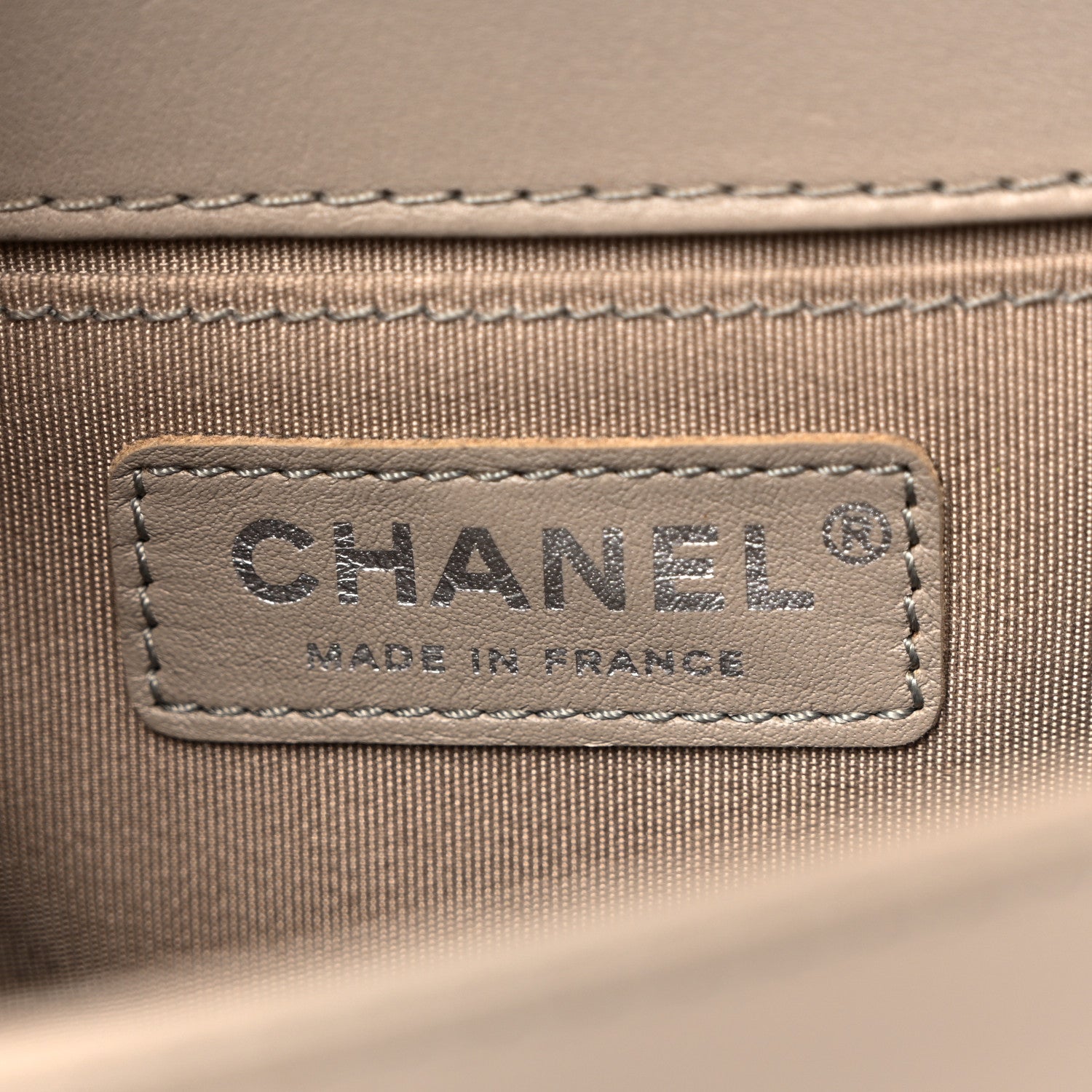 Chanel Lambskin Quilted Medium Top Handle Boy Flap Grey Green Red 6 of 11