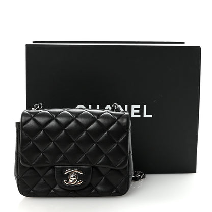 Chanel Lambskin Quilted Mini Square Flap Black 11 of 11