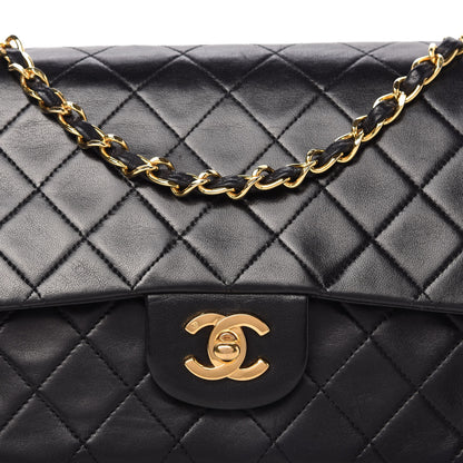 Chanel Lambskin Quilted Medium Double Flap Black 13 of 13