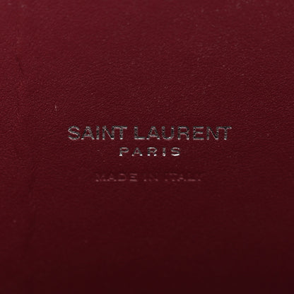 Saint Laurent Calfskin Crocodile Embossed Baby Sac De Jour Bordeaux 6 of 13
