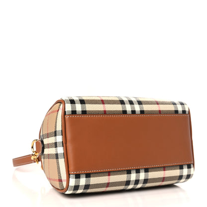 Burberry Check Mini Bowling Bag Brown 4 of 8