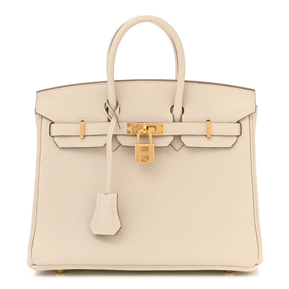 Hermes Togo Birkin 25 Craie 1 of 11