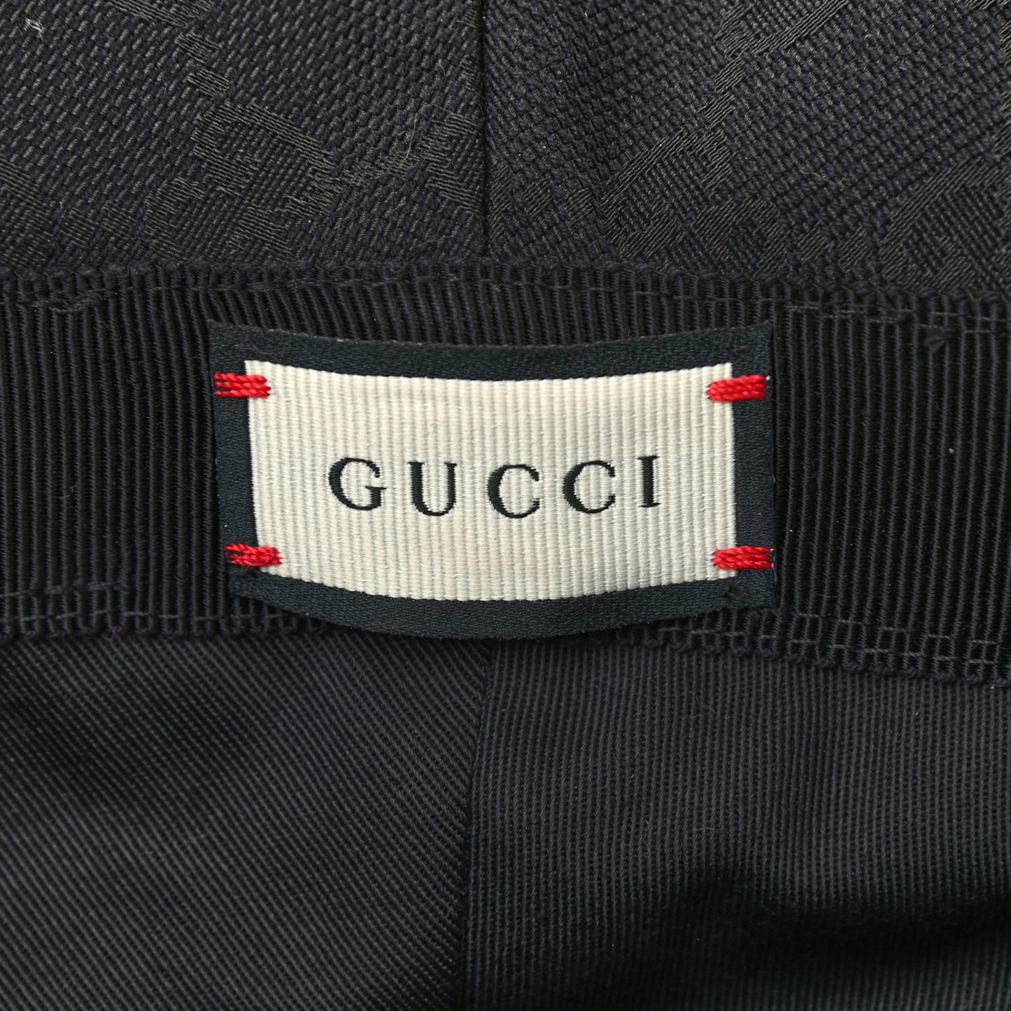 Monogram Textured Dollar Calfskin GG Jago Bucket Hat L Black