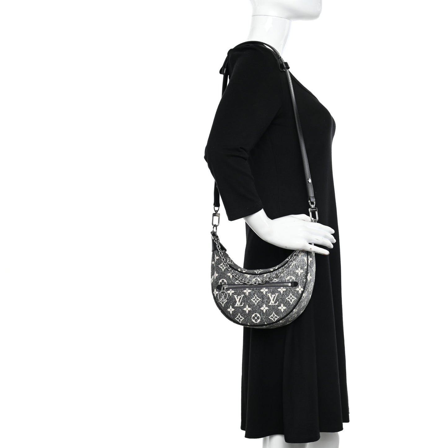 Monogram Jacquard Denim Loop Black