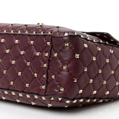 Valentino Garavani Nappa Large Rockstud Spike Shoulder Bag Rubin 11 of 11
