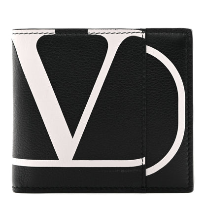 Valentino Garavani Calfskin Go Logo Bi-Fold Wallet Black 1 of 7