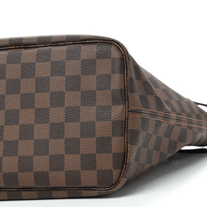 Louis Vuitton Damier Ebene Neo Neverfull MM Rose Ballerine 7 of 9