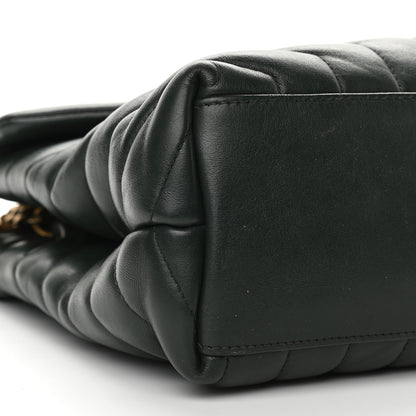 Saint Laurent Calfskin Y Quilted Monogram Medium Loulou Chain Satchel Olive 8 of 11