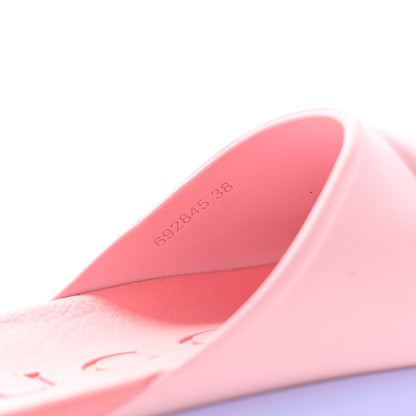 Gucci Soft Rubber Womens Interlocking G Platform 42mm Slide Sandals 38 Sugar Pink 8 of 8