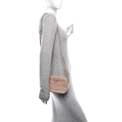 Prada Nappa Gaufre Camera Bag Cipria 2 of 13