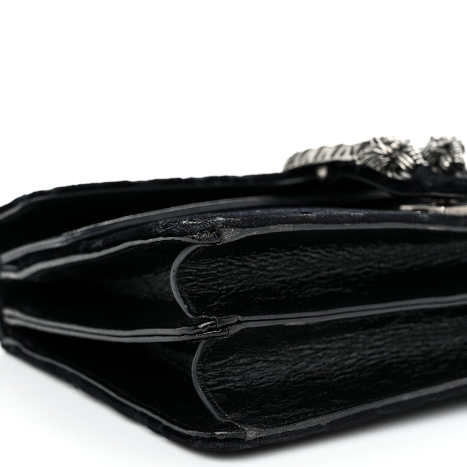 Gucci Velvet GG Monogram Small Dionysus Shoulder Bag Black 11 of 13