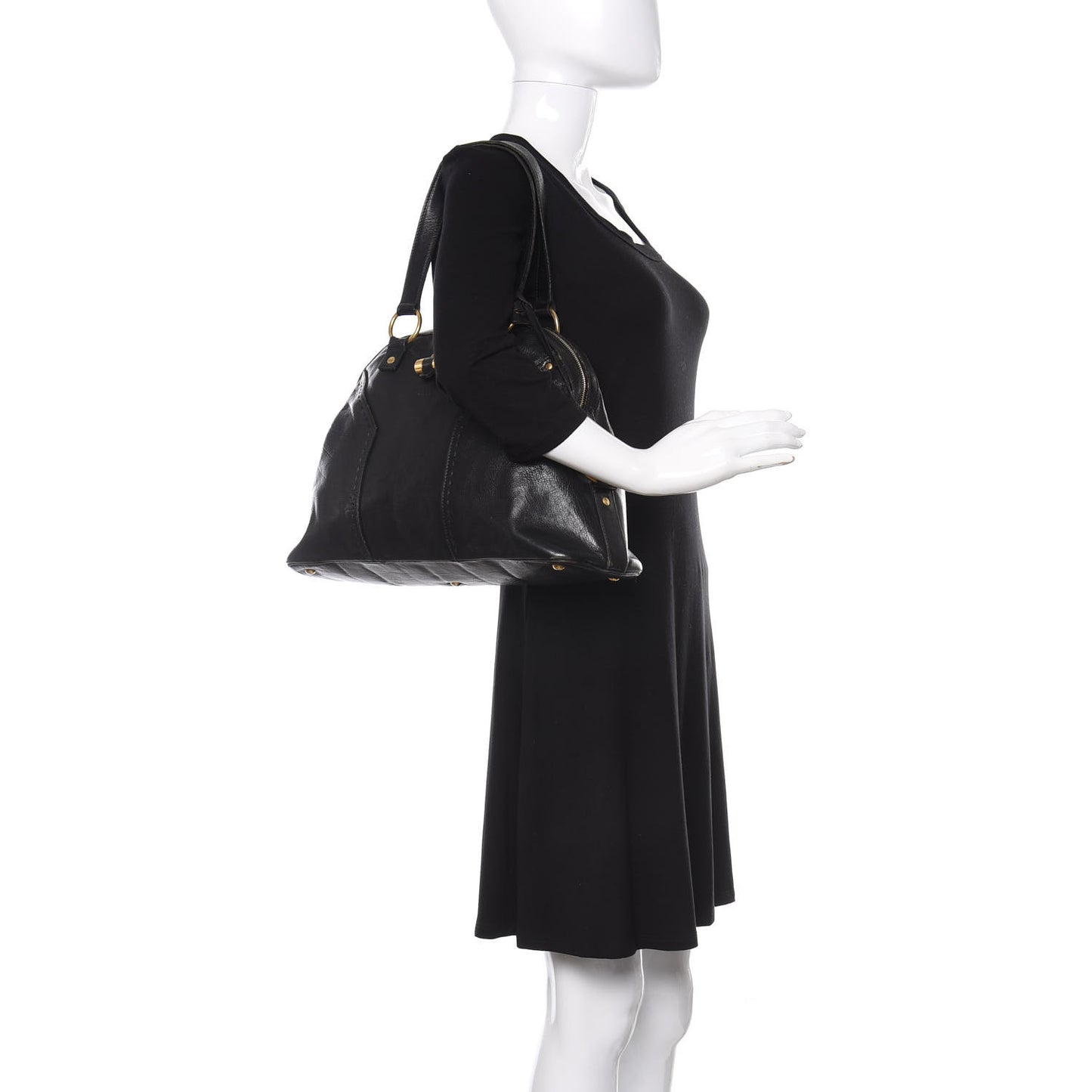 Calfskin Large Muse Black
