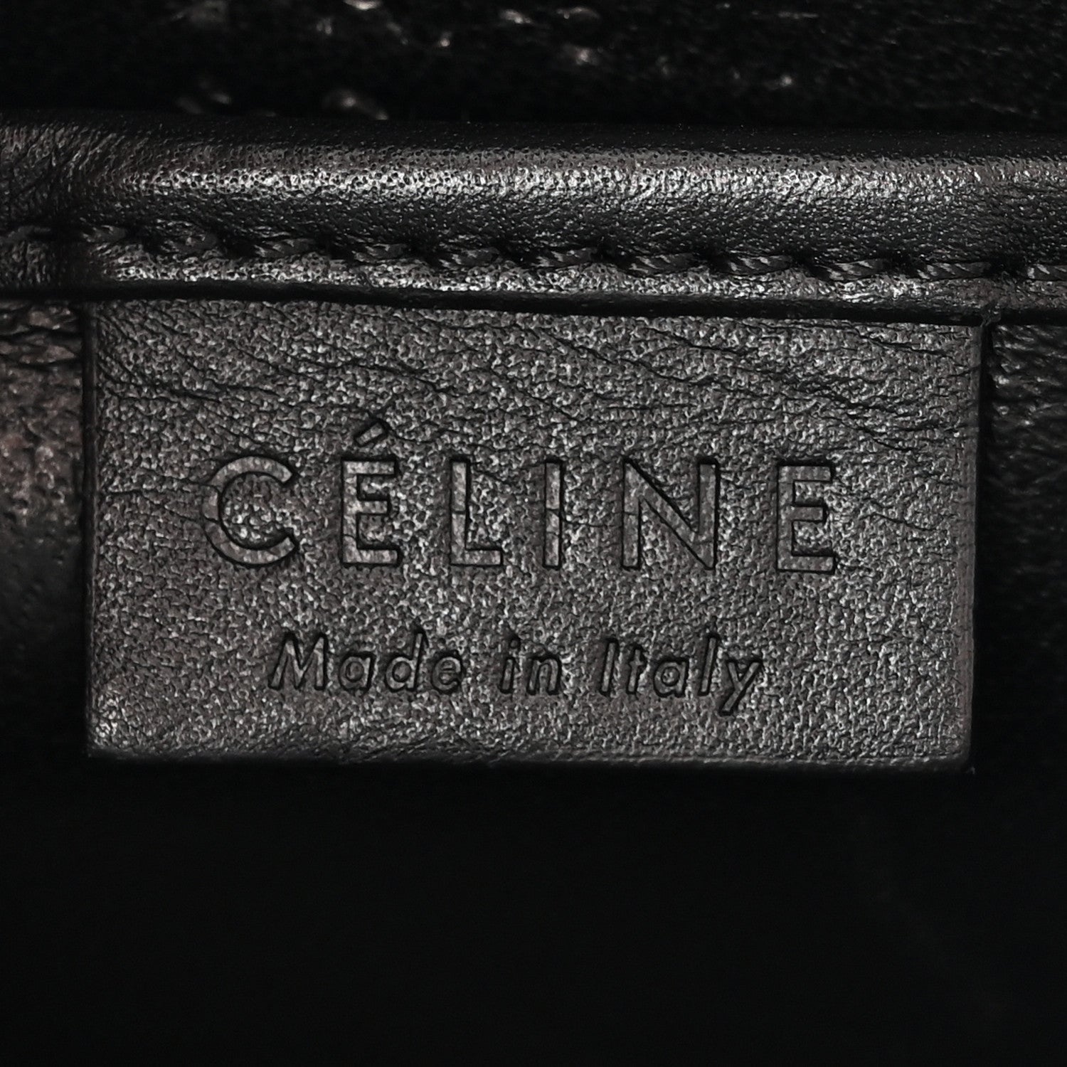 Celine Smooth Calfskin Nano Luggage Black 6 of 10