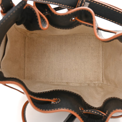 Loewe Calfskin Canvas Mini Hammock Shoulder Bag Mink Black 5 of 11