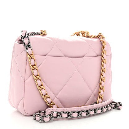 Chanel Lambskin Quilted Medium Chanel 19 Flap Light Pink 3 of 10
