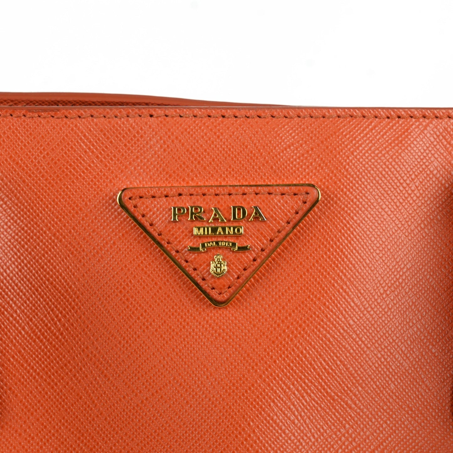 Saffiano Lux Large Tote Papaya