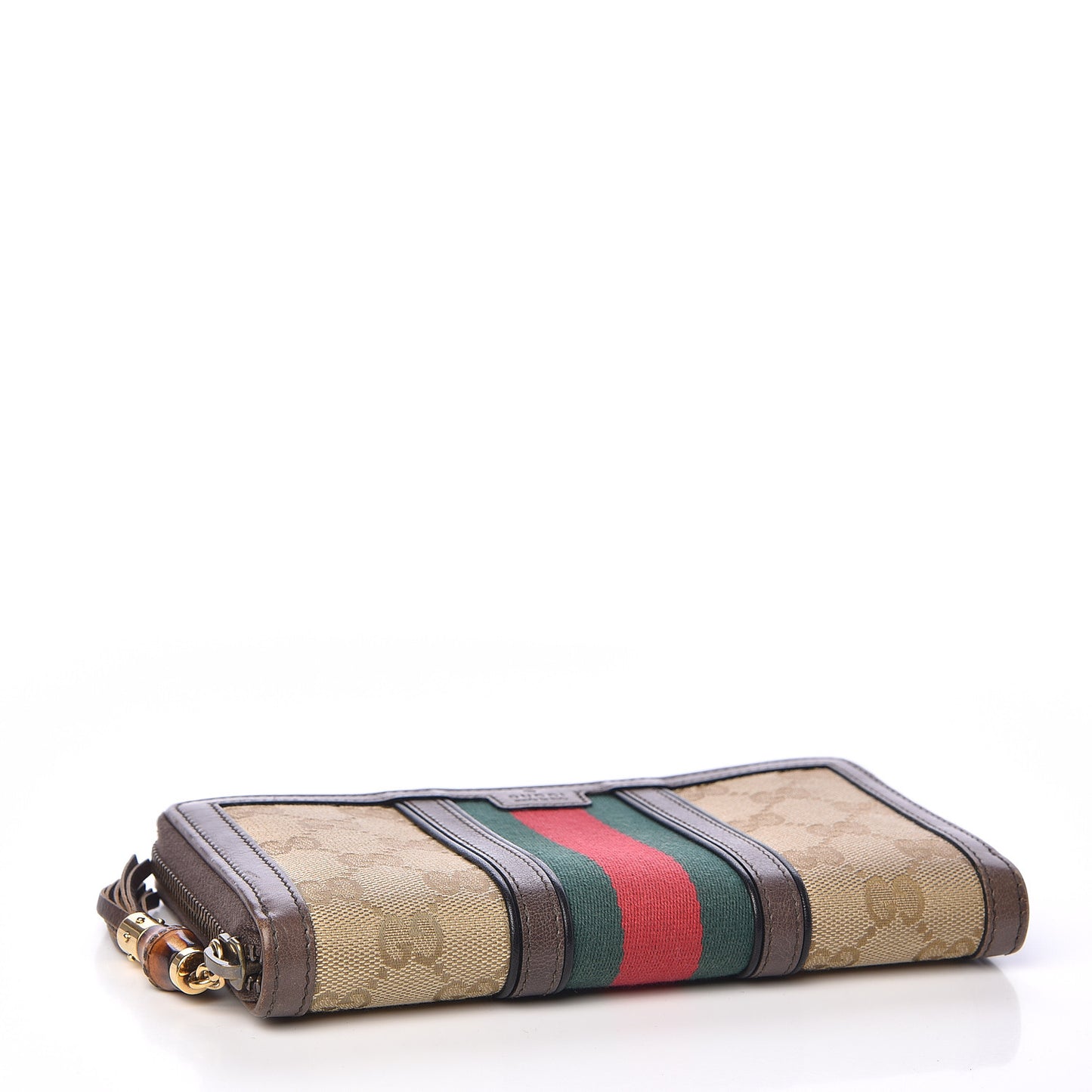 Monogram Web Rania Zip Around Wallet Brown