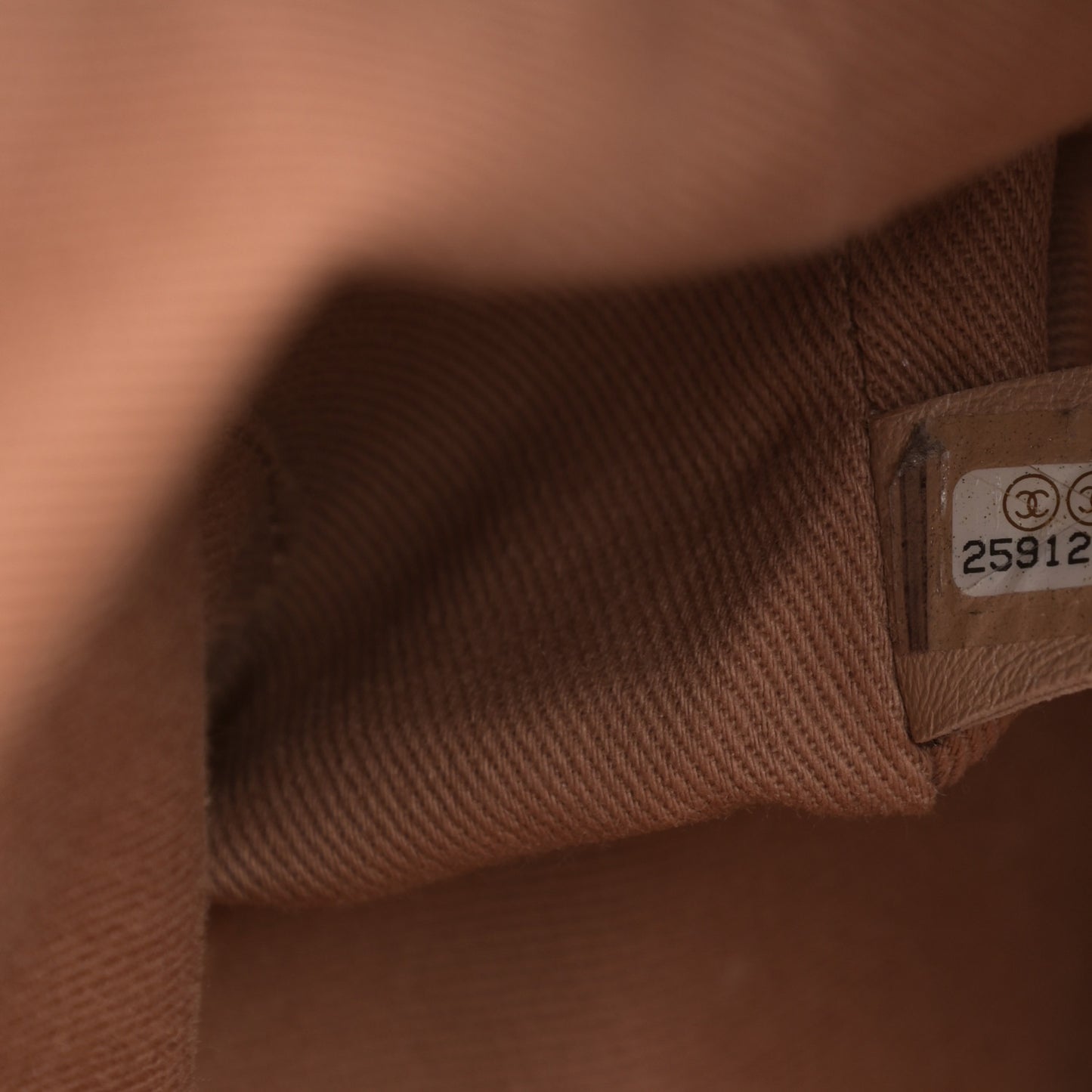 Caviar Quilted Large Coco Handle Shopping Tote Beige