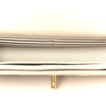 Chanel Lambskin Quilted CC Wallet on Chain WOC Light Beige 5 of 12