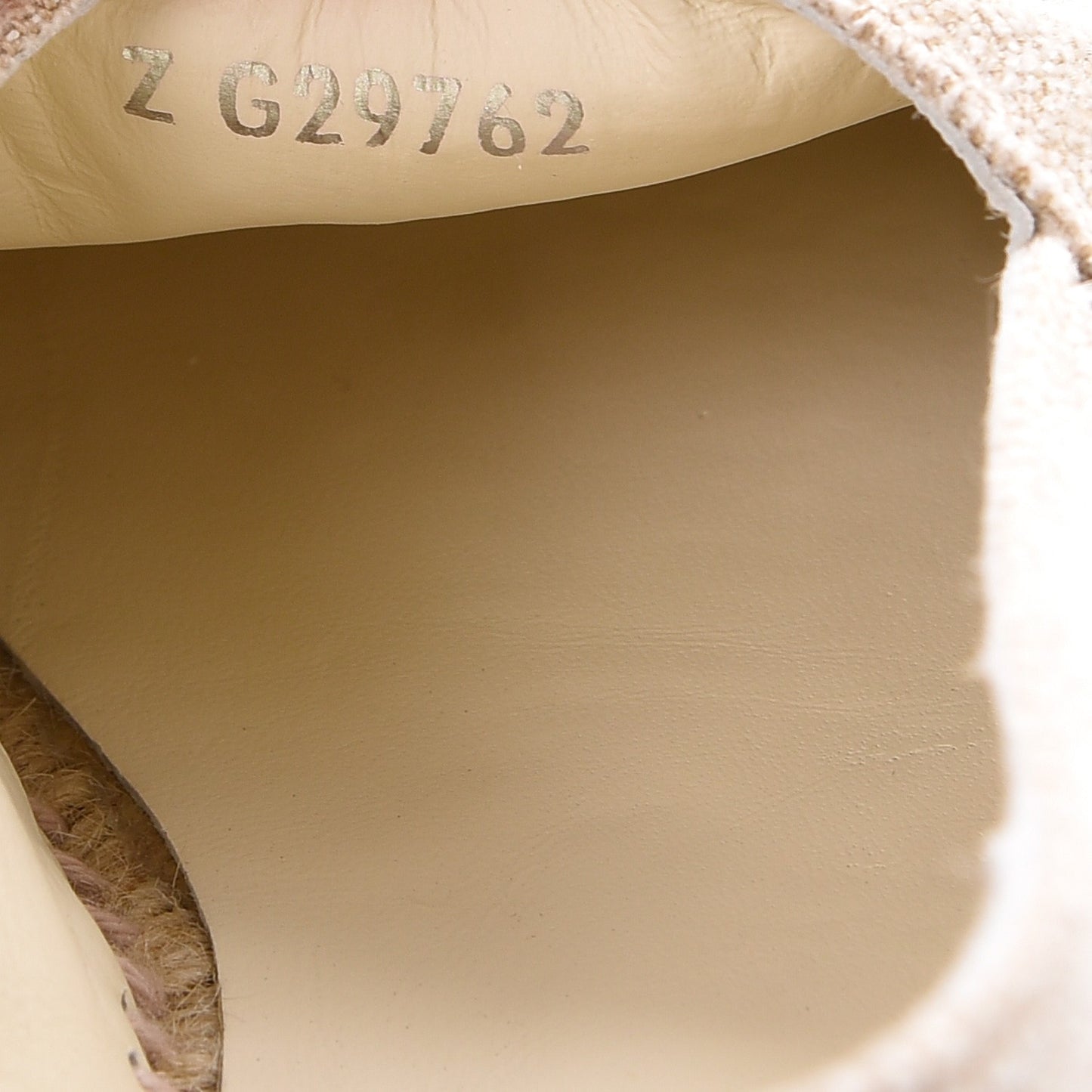 Toile Sequin CC Espadrilles 37 Beige Black