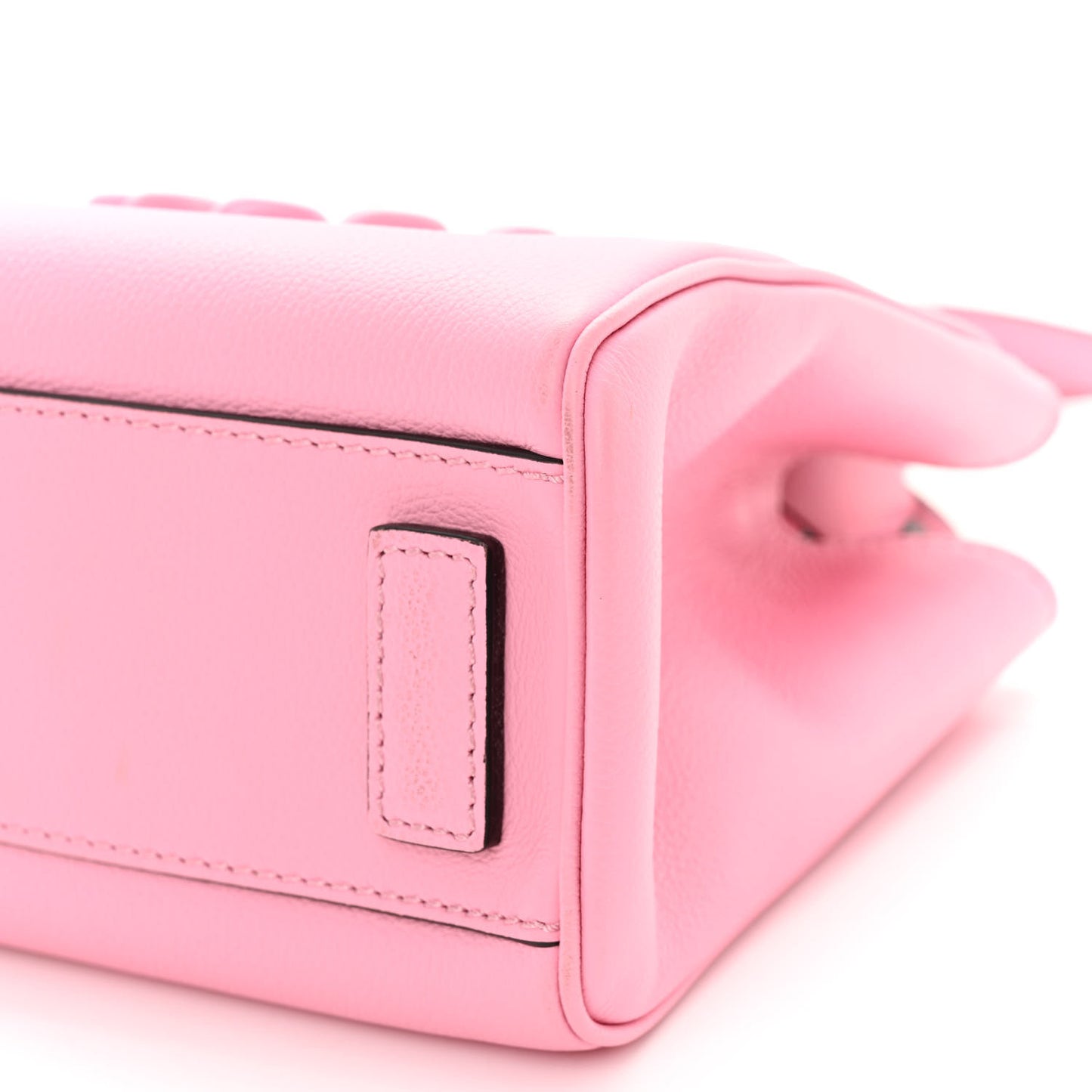 Grained Calfskin Small La Medusa Chain Tote Baby Pink