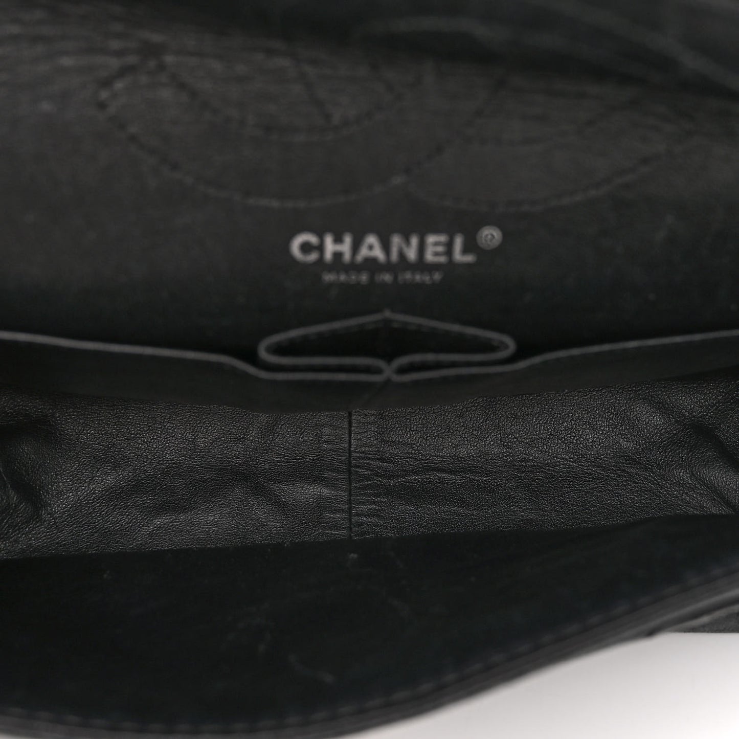 Iridescent Calfskin Quilted 2.55 Reissue 226 Flap Dark Grey