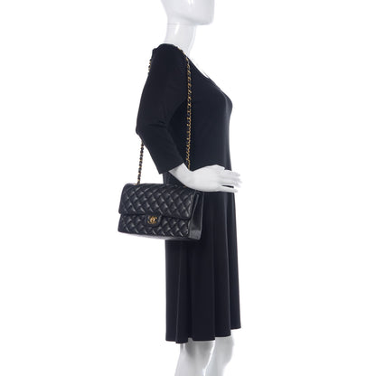 Chanel Caviar Quilted Medium Double Flap Black 2 of 12
