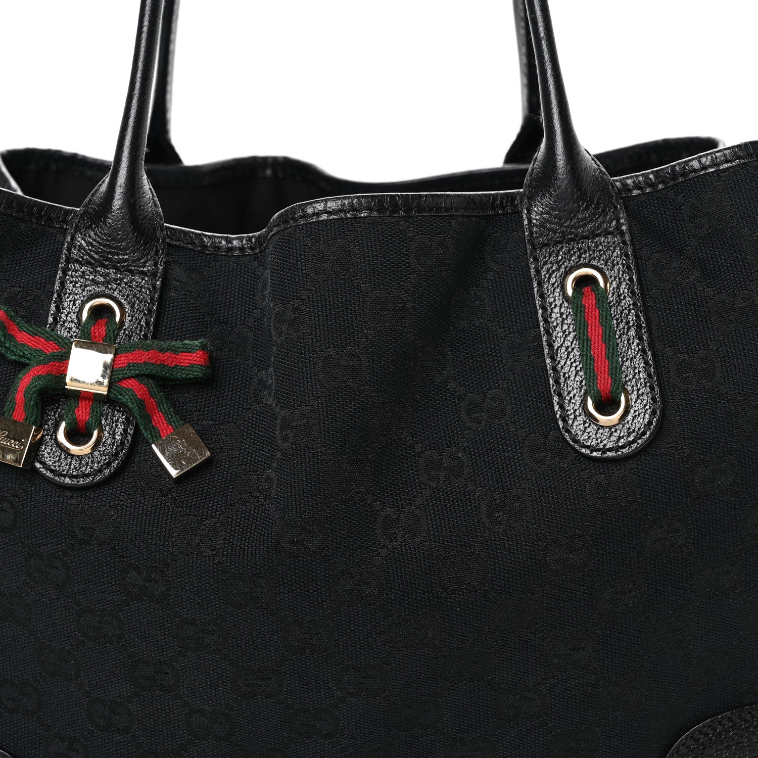 Gucci Monogram Medium Princy Tote Black 8 of 11