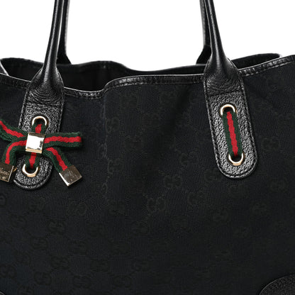 Gucci Monogram Medium Princy Tote Black 8 of 11