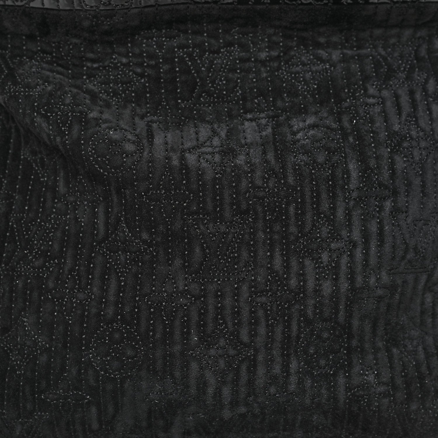 Louis Vuitton Suede Monogram Motard Afterdark Clutch Black 7 of 9