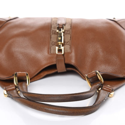 Gucci Calfskin Monogram Medium Bardot Brown 12 of 22