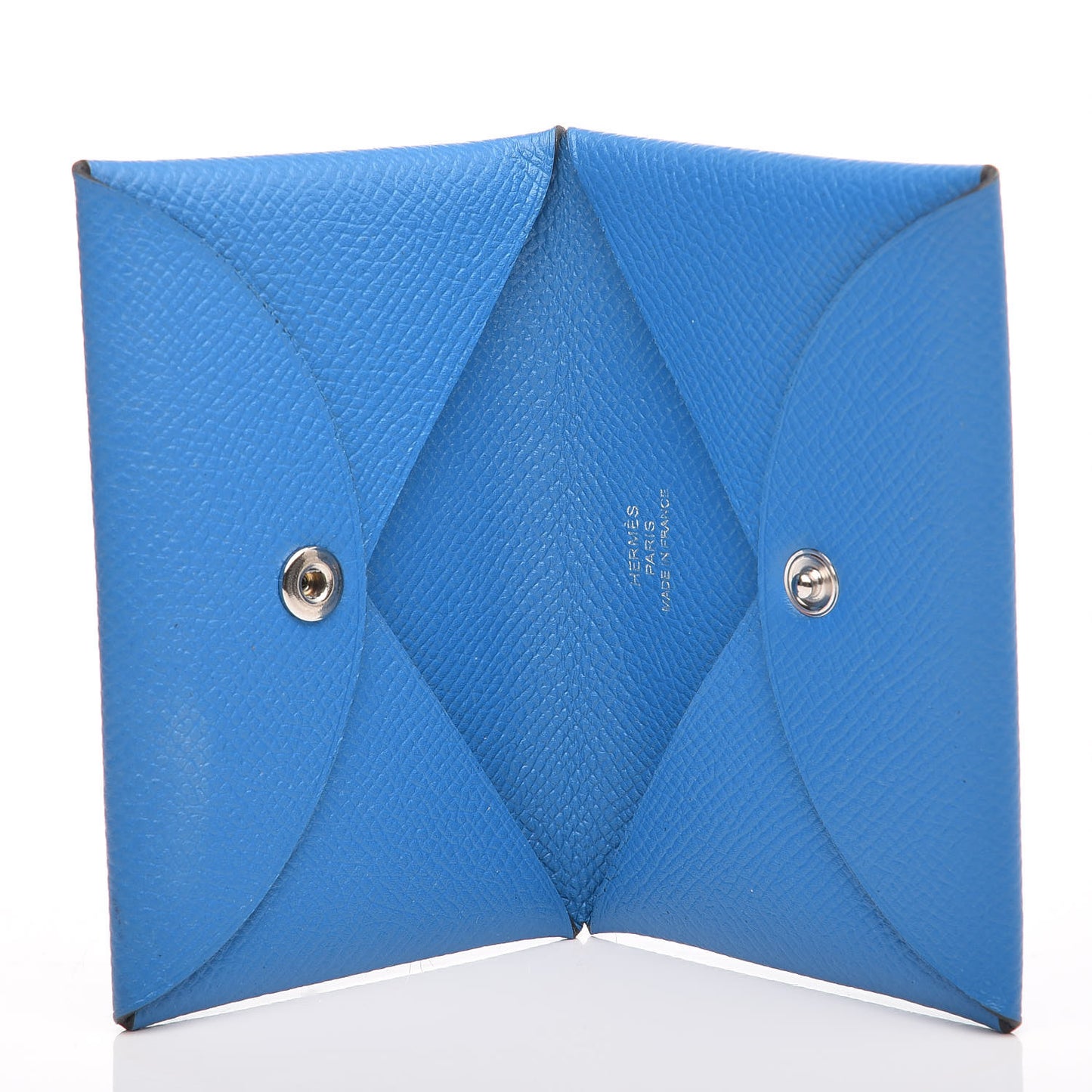 Epsom Calvi Card Case Bleu Zanzibar