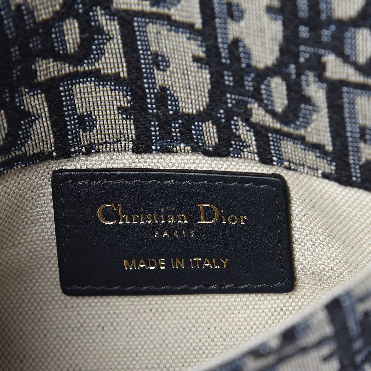 Christian Dior Oblique Saddle Belt Bag Blue 6 of 7