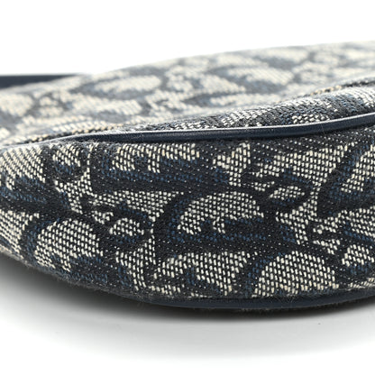 Christian Dior Monogram Mini Saddle Pochette Navy 8 of 9