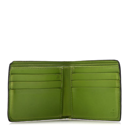 Gucci Patent Microguccissima Bi-Fold Wallet Green 5 of 15