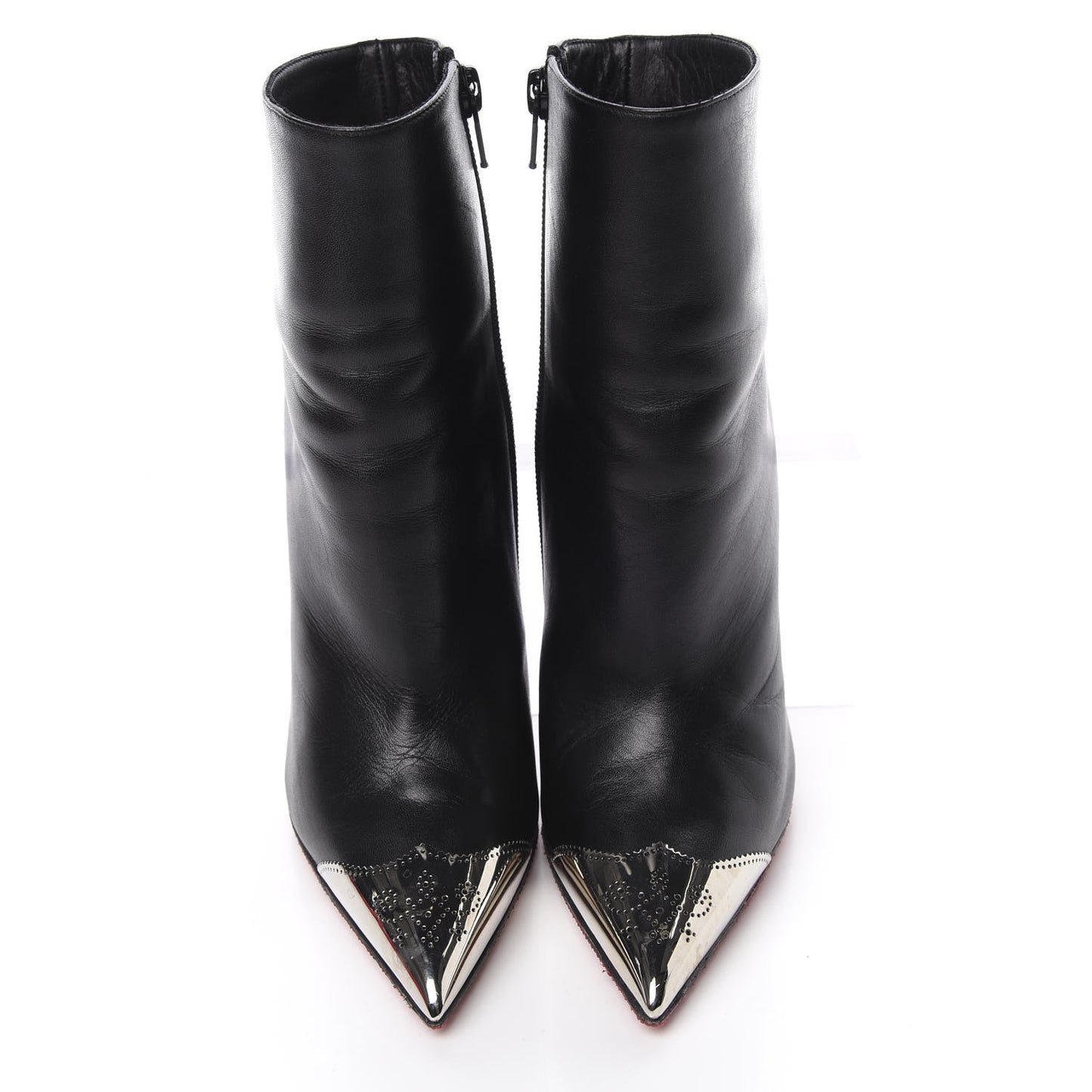Calfskin Calamijane Booty 100 Ankle Boots 36 Black