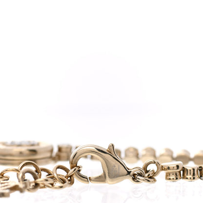 Chanel Crystal CC Chain Bracelet Gold 4 of 5