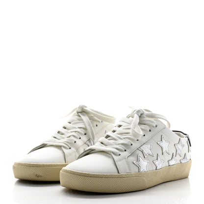 Saint Laurent Nappa Star Court Sneakers 35 Off White 3 of 13