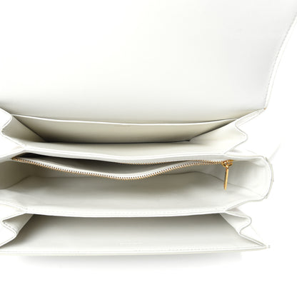 Celine Shiny Calfskin Large Triomphe White 5 of 10