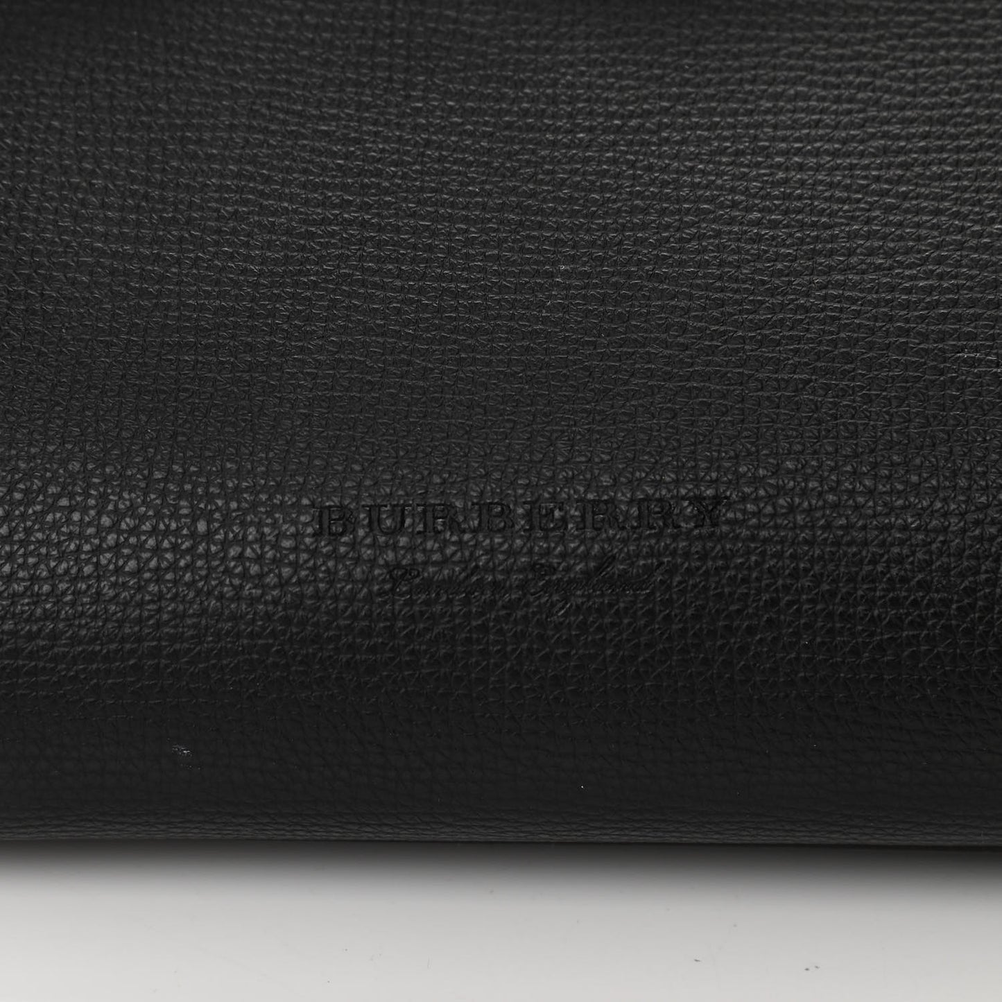 Grainy Calfskin Haymarket Check Medium Reversible Tote Black