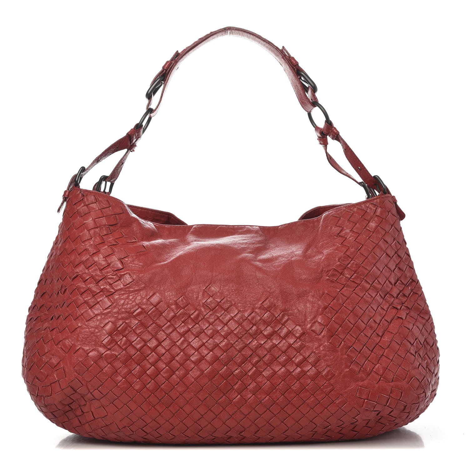 Bottega Veneta Memory Nappa Intreccio Tote China Red 1 of 13